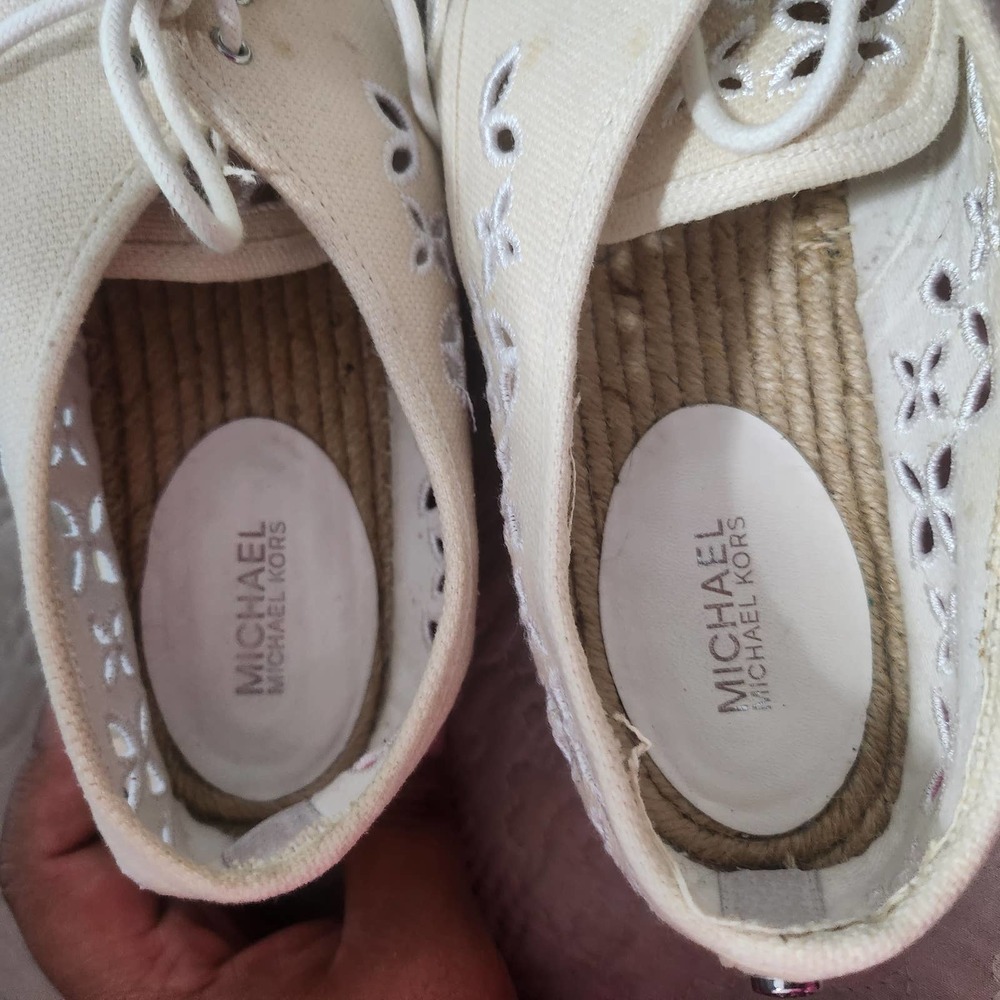 Michael Kors Eyelet Espadrille Sneakers sz 8 - Picture 8 of 9